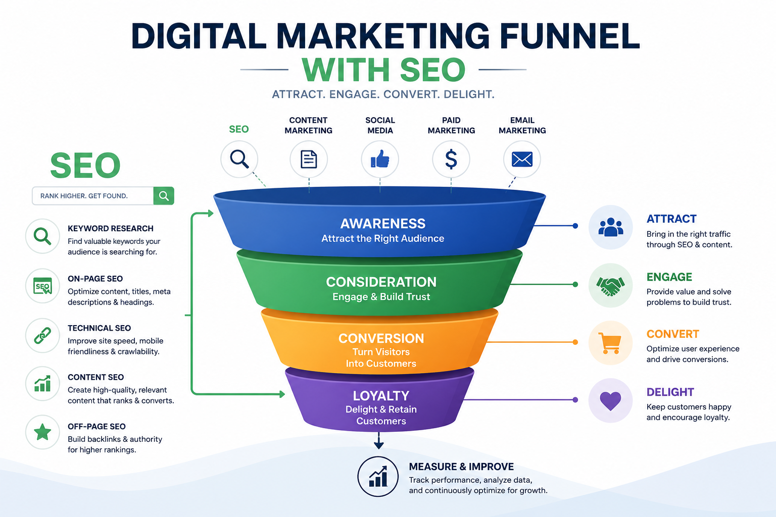 Digital Marketing Funnel with SEO