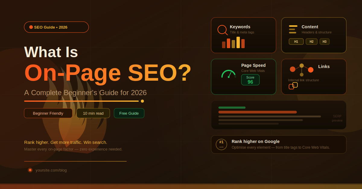 What Is On-Page SEO A Complete Beginner’s Guide for 2026