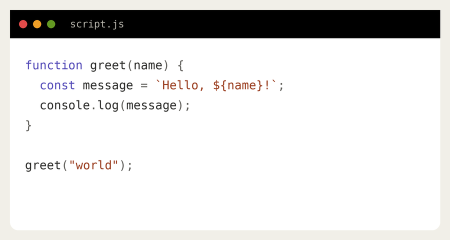 JS structure